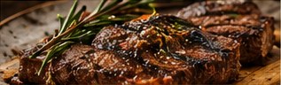 Schnitzel und Steak – Speisenfoto